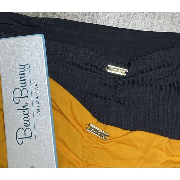 NWT Beach Bunny Ireland Ring Skimpy Bikini Bottom Orange & Stephanie MIDI Sz 14 - Picture 7 of 7